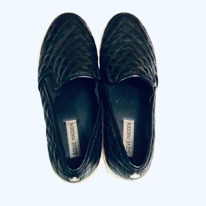 Steve Madden Women’s (Size 11)  slip on shoes - Quilted Black Leather